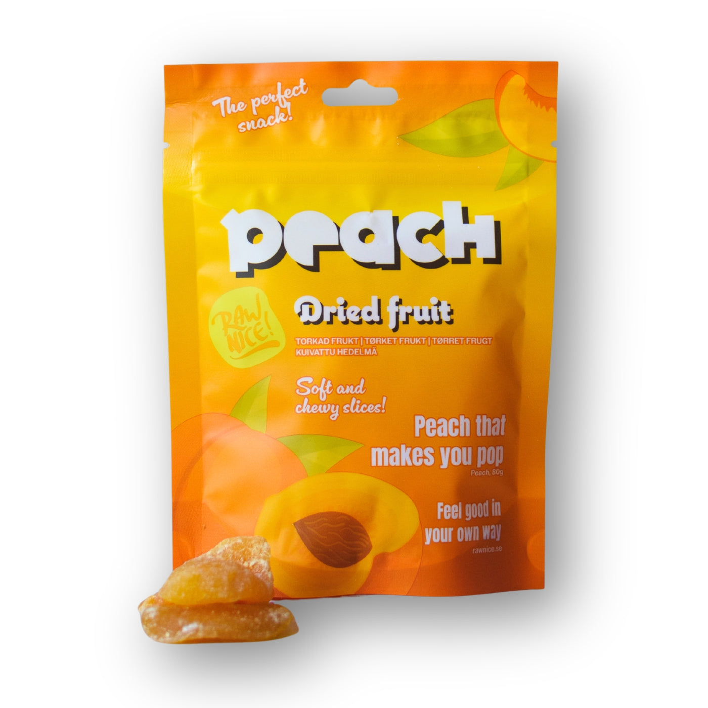 Pesca essiccata 80g / Scatola 18 pezzi
