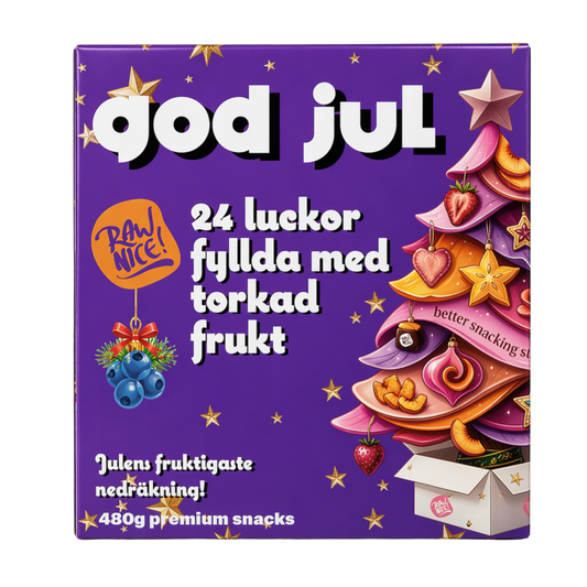 Julkalender med torkad frukt, 480g (24 x 20g)