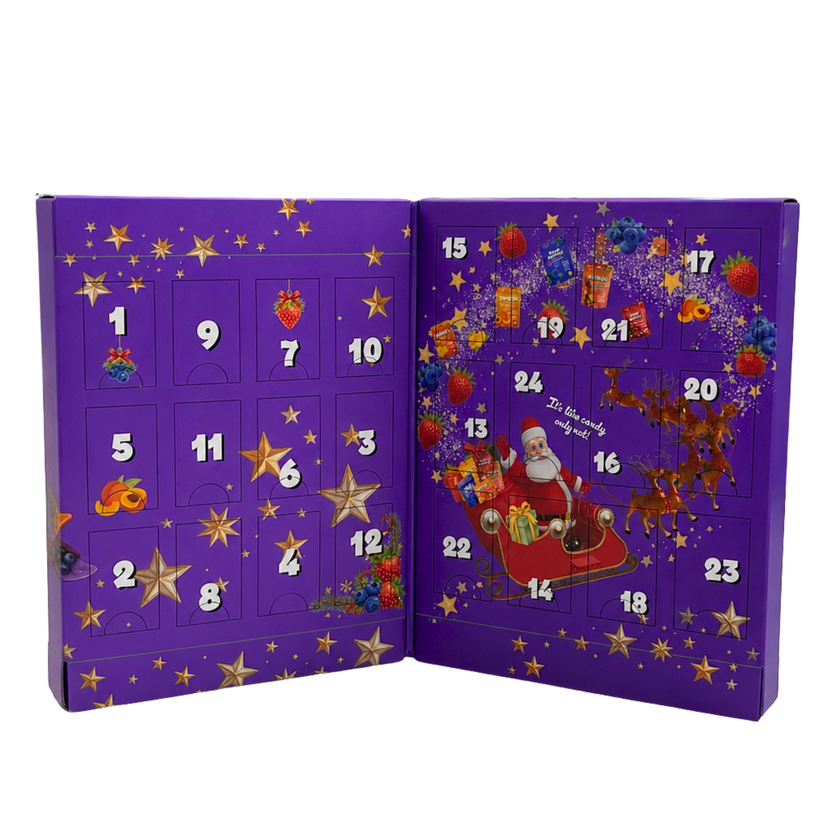 Julkalender med torkad frukt, 480g (24 x 20g)